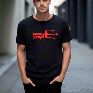 Imagem de Camiseta Preta Laroyê Tridente - Umbanda Candomblé - Unissex, G