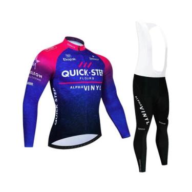 Imagem de Conjunto De Calças E Camisa Térmica De Inverno Para Ciclismo Masculino