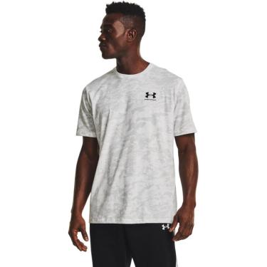 Imagem de Camiseta Under Armour Abc Camo Masculina - Branca/Cinza P-Masculino