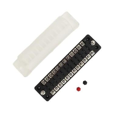 Imagem de Acouto Caixa de 12 V de 12 Vias Com Tampa de PC e Parafusos de Aço Inoxidável, ATC ATO para Carro, Barco, Trailer e Muito Mais