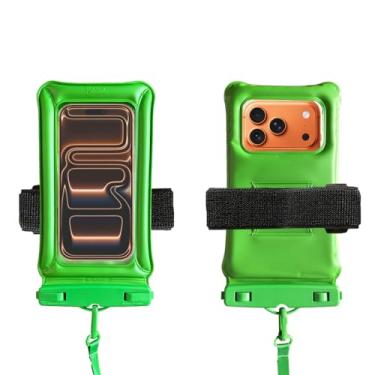 Imagem de PSHYX Bolsa flutuante à prova d'água, bolsa seca para celular, capa universal à prova d'água para iPhone 17 16 15 14 13 12 11 Pro Max, essenciais para praia, mergulho, esportes aquáticos - 2 pacotes