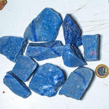 Imagem de Quartzo Azul Cristal Celeste Pedra Bruto P 25 a 50mm Tipo B - Cristais