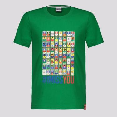 Imagem de Camiseta Umbro x Panini IMISSYOU Juvenil Verde, 10 ANOS