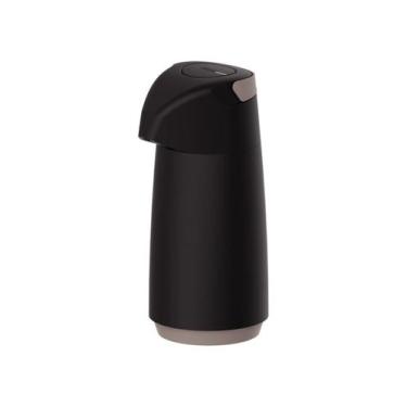 Imagem de Garrafa Térmica Tramontina Exata Preto com Ampola de Vidro 1L, 1L, Pre