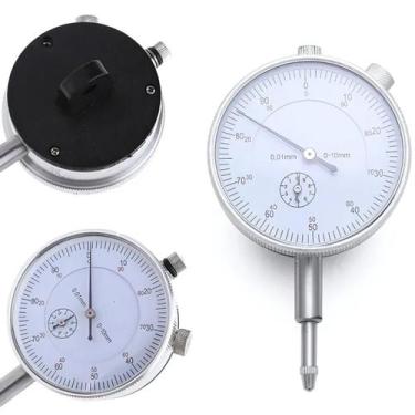 Imagem de Relogio Comparador Escala 0-10mm/0,01mm Para Base Magnética - LISFER