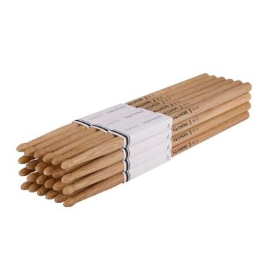 Imagem de AQJUNONG Baquetas de bateria, baquetas 2B, 12 pares de baquetas clássicas de madeira de carvalho para crianças e adultos, acessórios profissionais de percussão para instrumentos musicais
