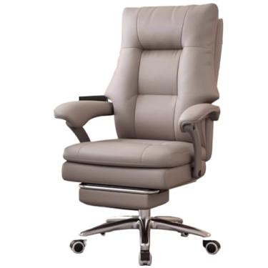 Imagem de KEG801302 Cadeira de escritório de couro luxuosa cadeira executiva reclinável para casa e estudo cadeira de computador confortável para jogos