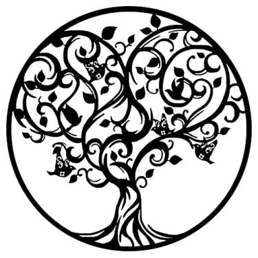 Imagem de Placa de parede de metal com árvore genealógica de amor, arte de parede de metal de pássaro vintage, escultura de parede 3D, para sala de estar, quarto, decoração de casa ()