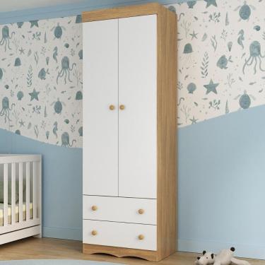 Imagem de Guarda-roupa Infantil 62cm 2 Portas e 2 Gavetas Realeza Multimóveis MP4451