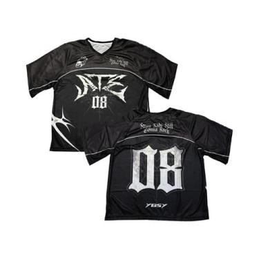 Imagem de Camiseta De Futebol Feminina De Verão Com Decote Em V Estilo Coreano, 