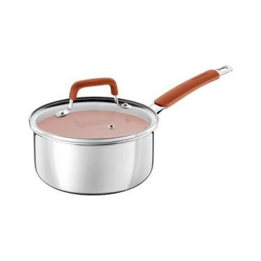 Imagem de Panela Tramontina Romagna Aço Inox Cerâmico Marfim 16 cm 1,5 L