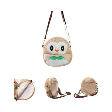 Imagem de Mochila De Pelúcia Anime Pokémon Gengar Mimikyu Snorlax Rowlet Lucario