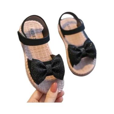Imagem de Sandálias De Verão Para Meninas Com Laço Antiderrapante Calçados Casua