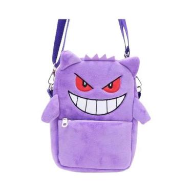 Imagem de Mochila De Pelúcia Anime Pokémon Gengar Mimikyu Snorlax Rowlet Lucario