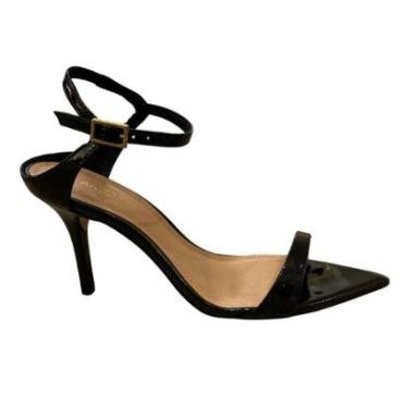 Imagem de Sandália Salto Fino Verniz Bico Fino Lançamento Arezzo-Feminino