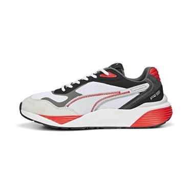 Imagem de PUMA Tênis feminino Rs-Metric, Puma Branco-Alto Risco Vermelho, 9