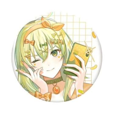 Imagem de Broche Redondo De Lata GUMI De Menina Anime Para Roupa E Mochila - bil