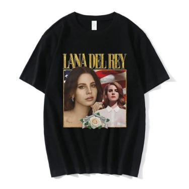 Imagem de Camiseta plus Size Com Estampa Gráfica Lana Del Rey LDR Para Mulheres,
