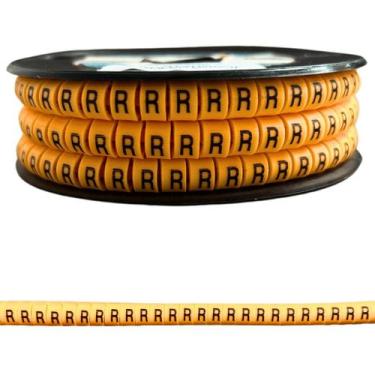 Imagem de Marcador de Cabos Fios Anilha Letra R 10mm a 16mm 200 Peças - Stark El