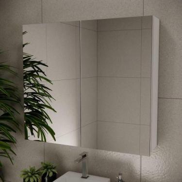 Imagem de Espelheira De Banheiro Nature 90cm Estilare ESP4031 Branco Ls - ESTILA
