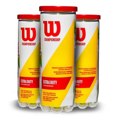 Imagem de Bola de Tênis Wilson Championship Extra Duty  Pack 3 Tubos-Unissex