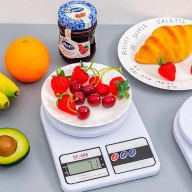 Imagem de Balança Digital De Precisão Cozinha 10Kg + 2 Pilhas Aa
