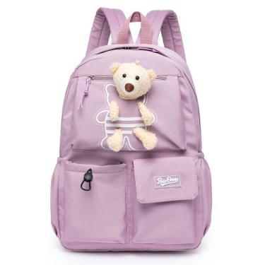 Imagem de Mochila Escolar Casual Bolsa Feminina Resistente Espaçosa Polo One, U,