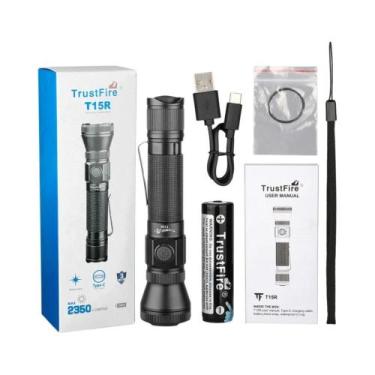 Imagem de Lanterna Tática Militar Trustfire T15R De 2350 Lúmens Tipo C USB Recar