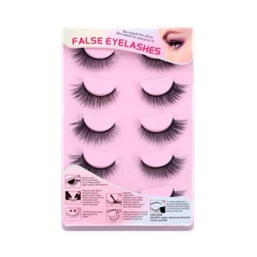 Imagem de Cílios Postiços 3D Com Volume Fluffy, Design Cruzado Leve Como Pluma, 