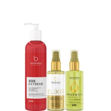 Imagem de Borabella SOS Reconstrutor 240ml + Óleo Elixir + Argan 2x60ml