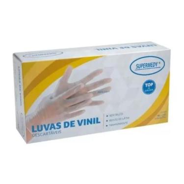 Imagem de Luvas de Vinil P 100 UND - SUPERMEDY