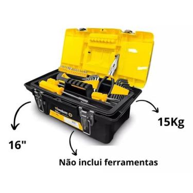 Imagem de Caixa Organizadora De Ferramentas 15kg Titanium 7511 Preto e Amarelo