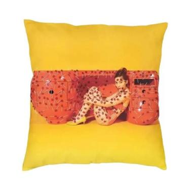 Imagem de Capa De Almofada Quadrada Com Estampa 3D De Natal, Dupla Face, Para De