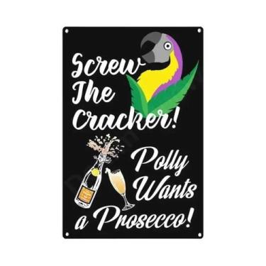 Imagem de Placa De Metal Vintage Prosecco: Decoração Para Pub E Bar, Arte De Par