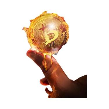 Imagem de Pintura Em Tela Moderna De Bitcoin, Pôster De Arte Nórdica Para Decora