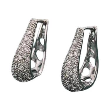 Imagem de Brincos De Argola Em Ouro E Prata Para Mulheres, Joias De Festa De Lux