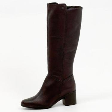 Imagem de Bota Bottero Cano Alto Salto Bloco Médio Feminina-Feminino