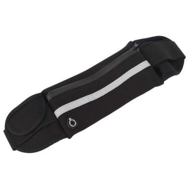 Imagem de Pochete dk fitness preta corrida porta celular, Unissex, Único, Preto