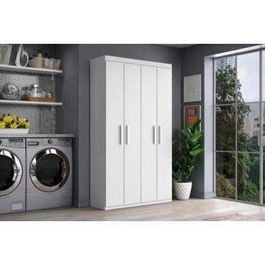 Imagem de Armário Multiuso Com 4 Portas Melbourne Branco - Aramóveis