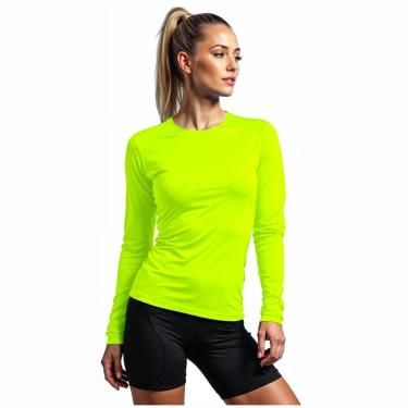 Imagem de Camiseta Térmica Proteção UV Feminina Gola Baixa Manga Longa Cor:;Tamanho:EP;Gênero:Feminino-Feminino