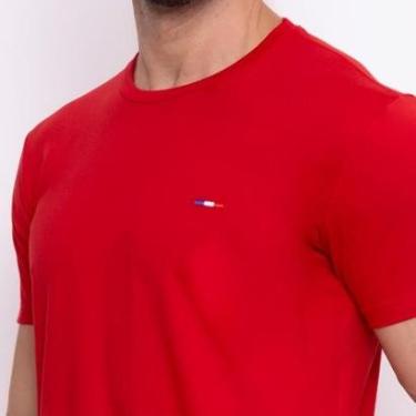 Imagem de Camiseta Masculina Básica Vih Triny com Bordado Algodão Premium França-Masculino