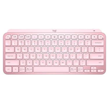 Imagem de Teclado sem Fio Logitech MX Keys Mini - Padrão US - Rosa - Bluetooth - 920-010507-Unissex