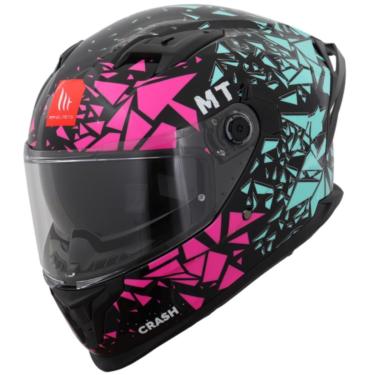 Imagem de Capacete Moto MT Helmets Braker Crash B8 Gloss Com Viseira-Unissex