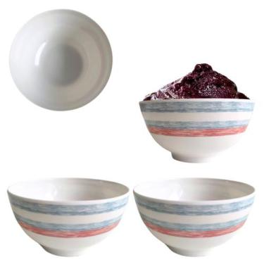 Imagem de 2 Tigelas Bowl em Melamina Decorado 720ml Para Sobremesas - Fx