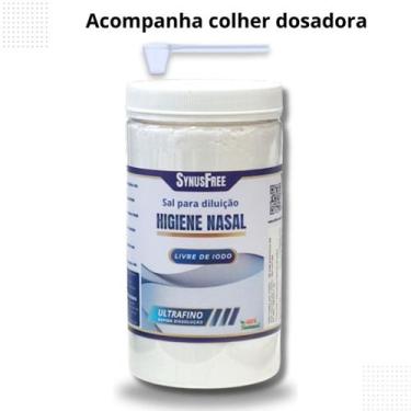 Imagem de Sal Para Lavagem Nasal Ultrafino 1kg S/ Iodo Com Dosador - NoBrand