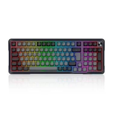 Imagem de Teclado Mecânico Redragon Bragi Pro RGB Switch Cream Cinza E Preto