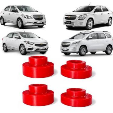 Imagem de Kit Lift 5cm PU Traseiro Completo Onix Prisma Cobalt Spin - Borfix