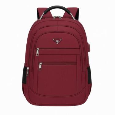 Imagem de Mochila Cabo De Aço Masculina Grande Reforçada USB Externo - Sem marca