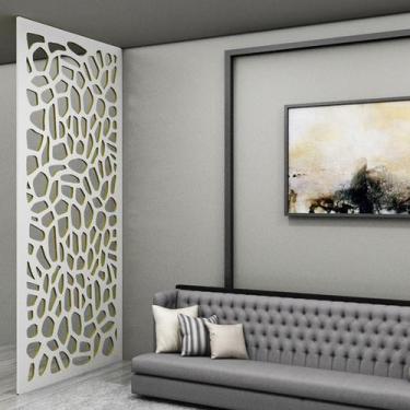 Imagem de Painel Vazado Divisória MDF Atenas Branco - Decore Painéis e Divisória