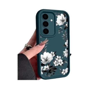 Imagem de Capa Macia Com Estampa De Flores Para Samsung Galaxy A57 A37 A56 A16 A